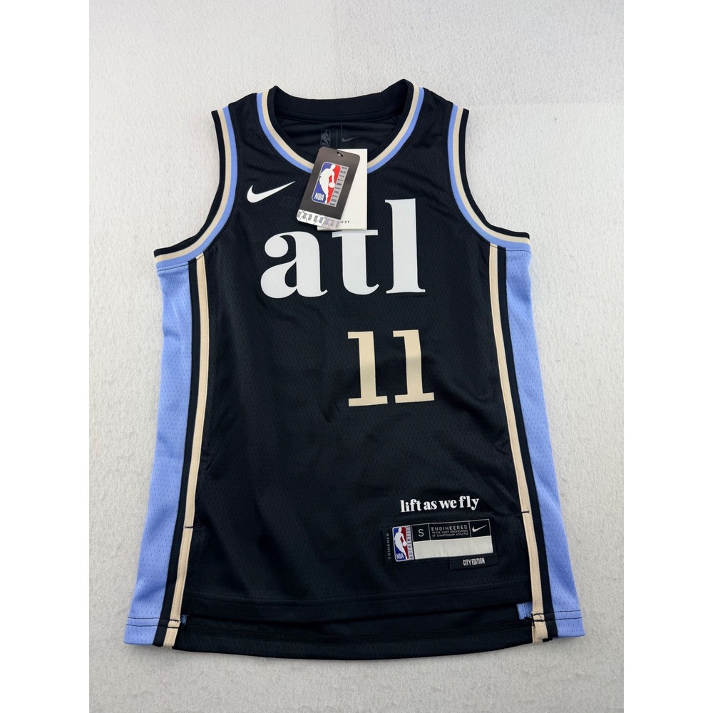 Nike Atlanta Hawks Trae Young 11 City Edition Youth Swingman Jersey Black S New